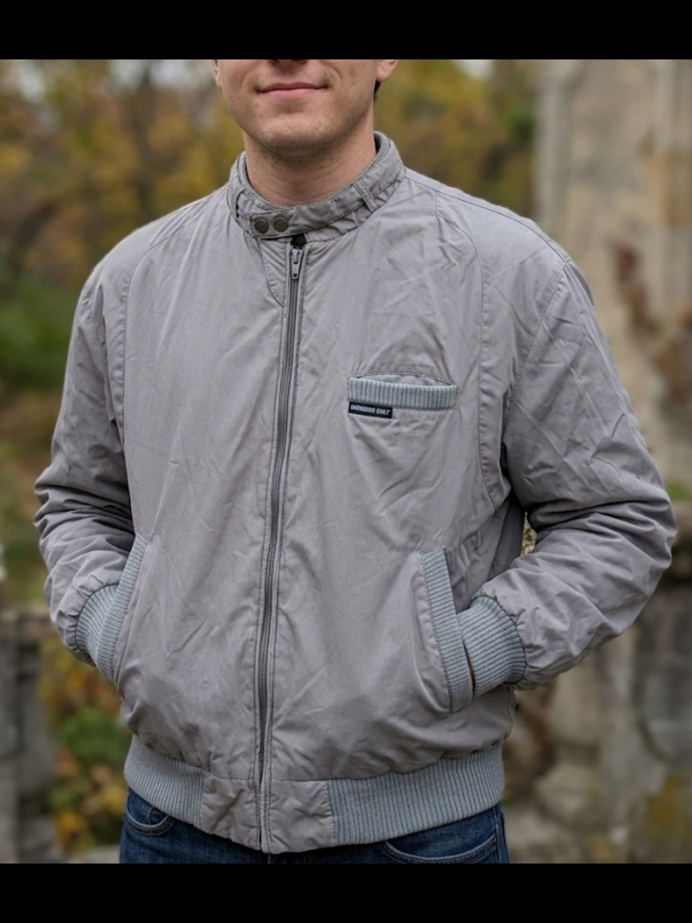 Vintage Members Only Iconic Racer Jacket | Gray | Size 40 Men's Large
